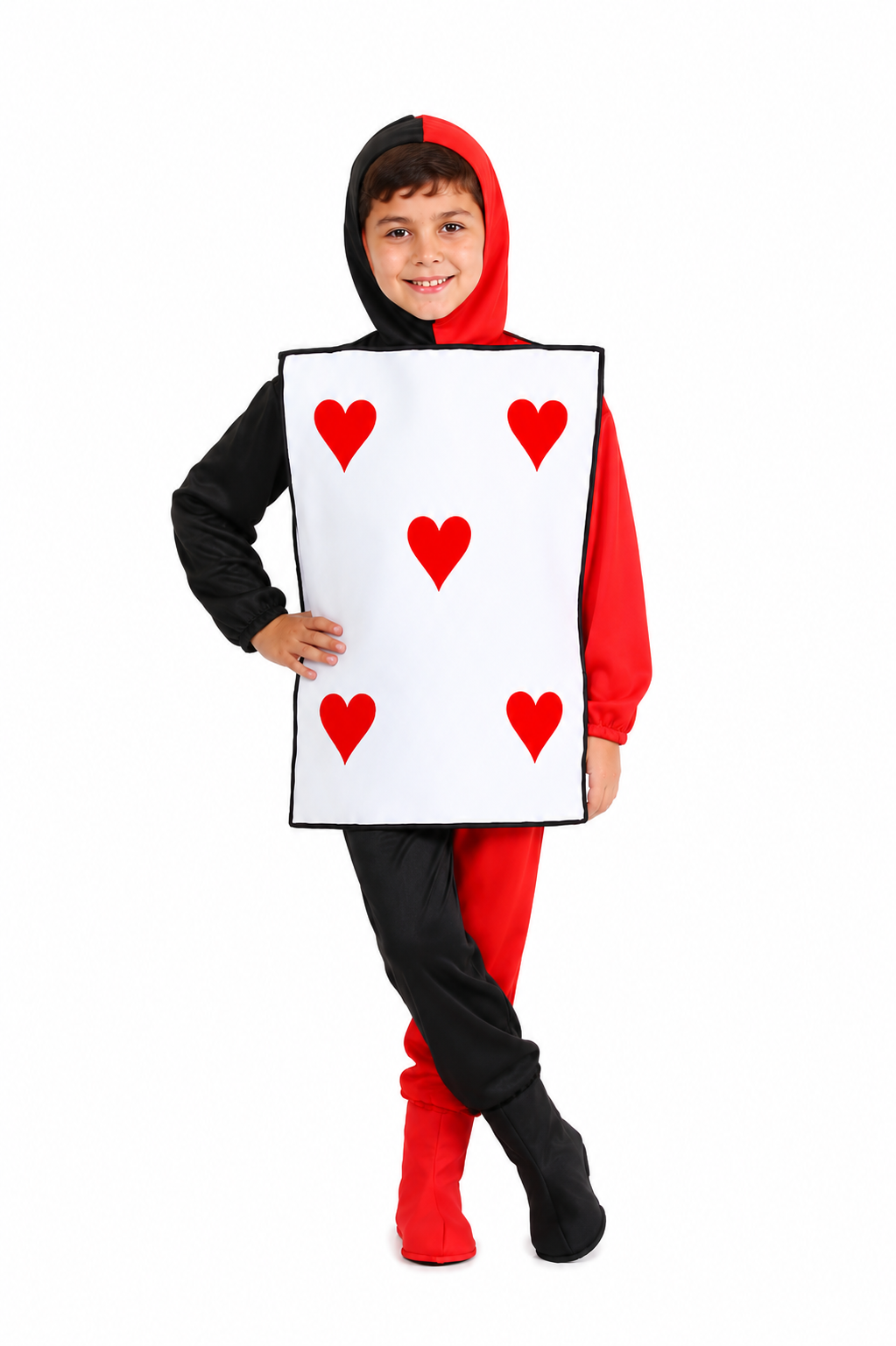 COSTUME CARTA DA GIOCO CUORI BAMBINO 