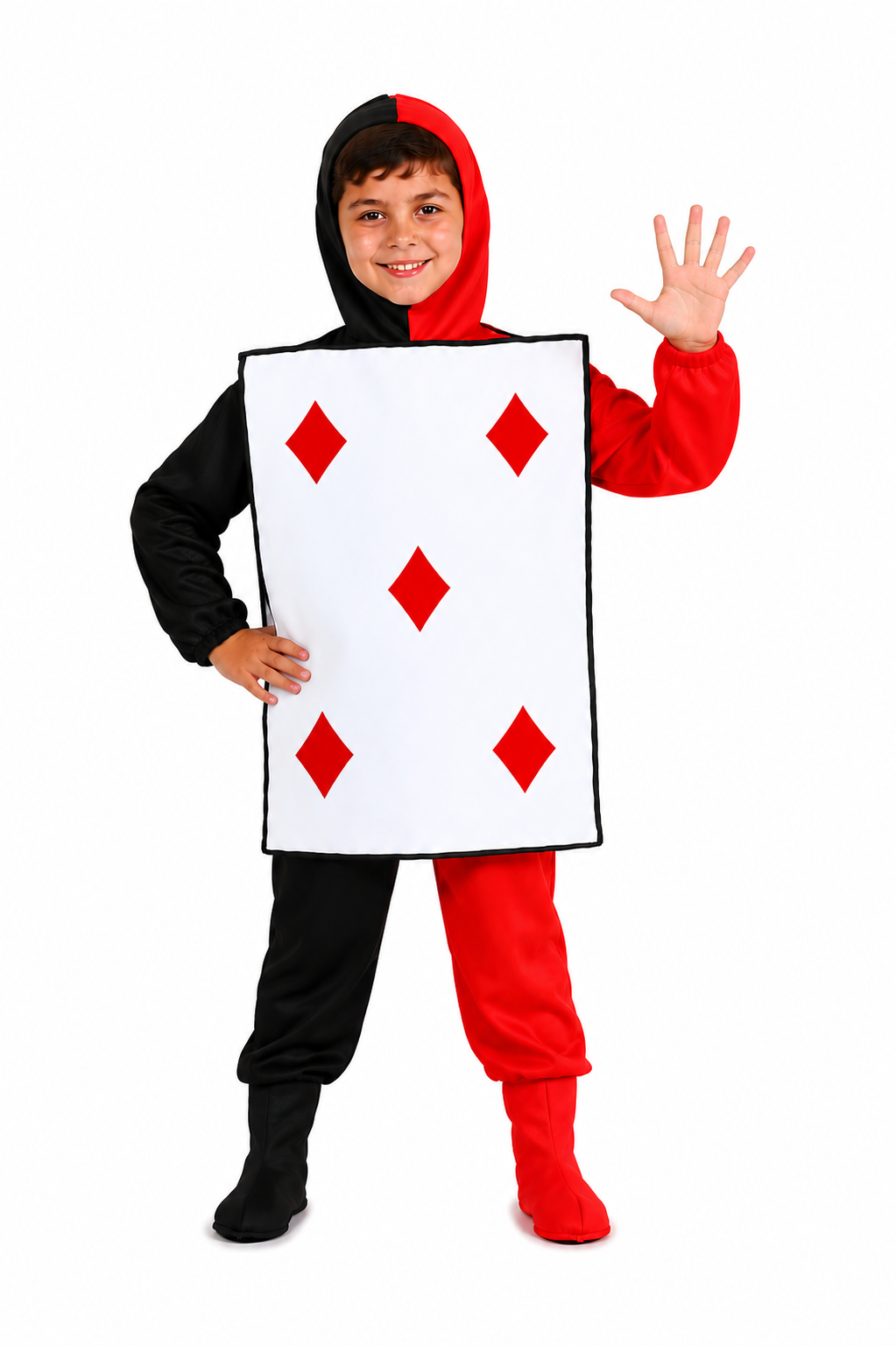 COSTUME CARTA DA GIOCO QUADRI BAMBINO