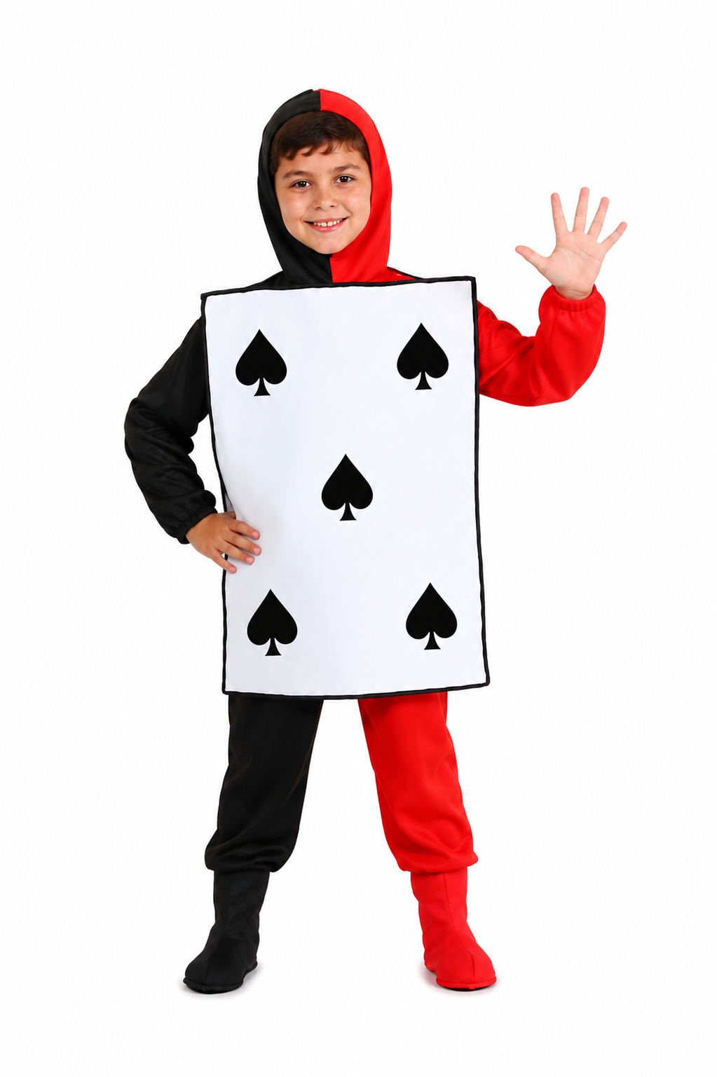 COSTUME COMPLETO CARTA DA GIOCO PICCHE BAMBINO